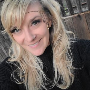 Triple Hexagon Garnet Gold Goddess Chain Headpiece